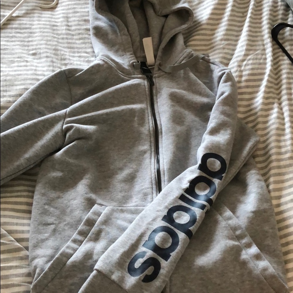 Adidas zip up hoodie sweatshirt